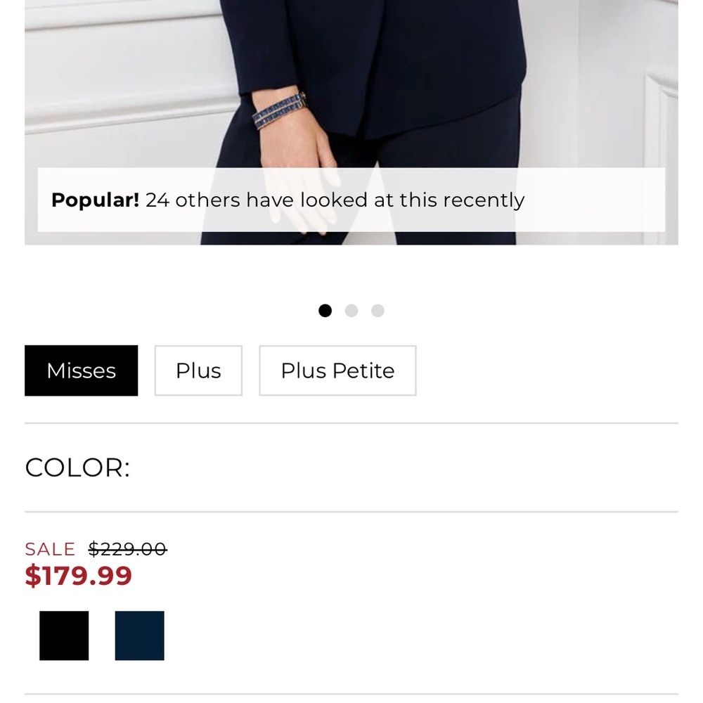 Talbots EASY TRAVEL COLLARLESS BLAZER - Picture 5 of 5